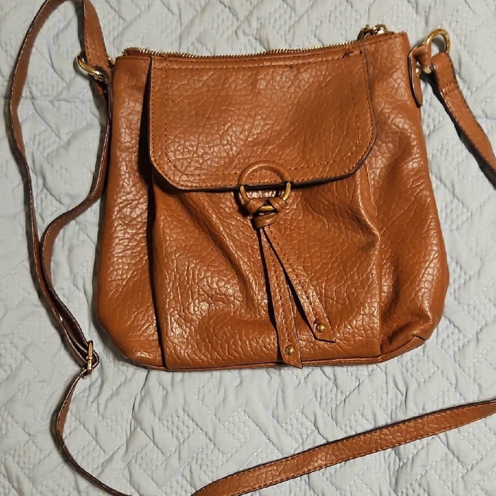 Brown Leather Crossbody Bag